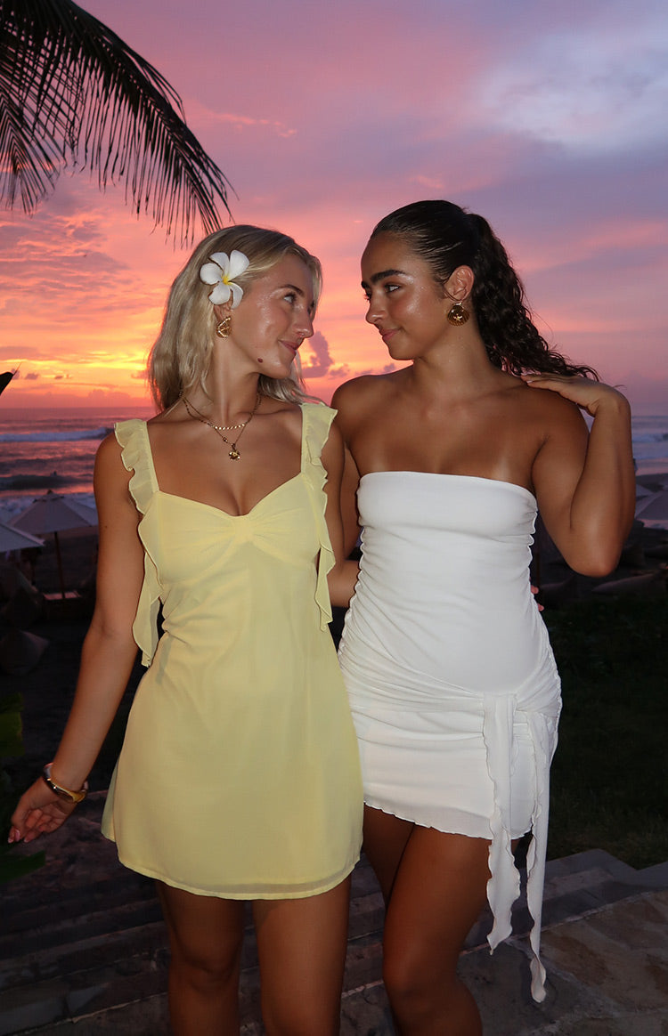 Hadlee White Strapless Mini Dress