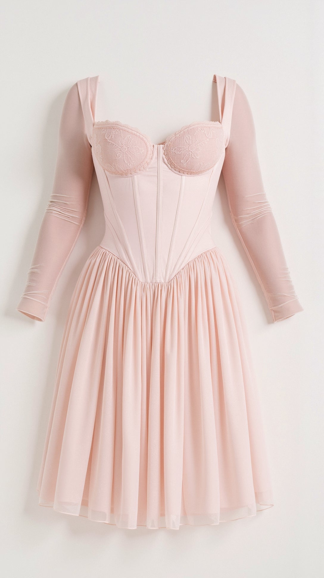 Pink Celestine Whisper Corset Mini Dress
