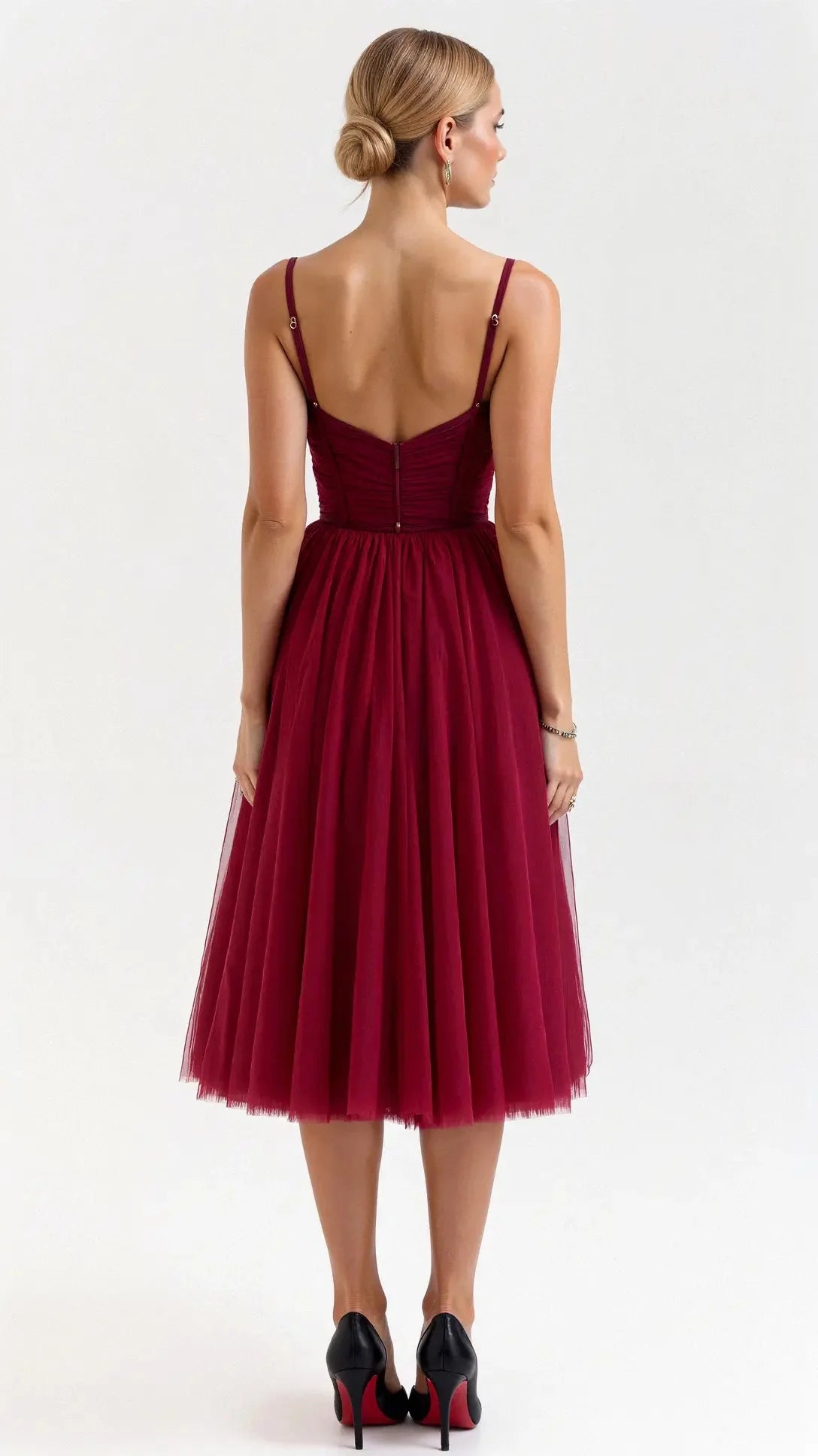 Calista Tulle Midi Dress