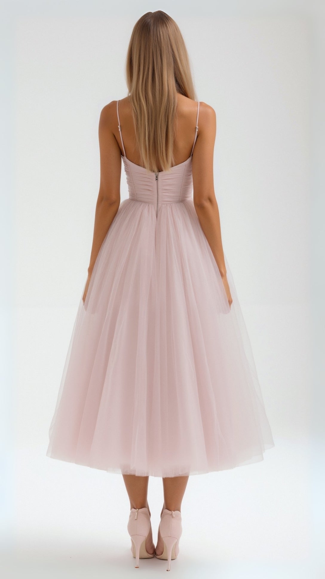 Calista Tulle Midi Dress