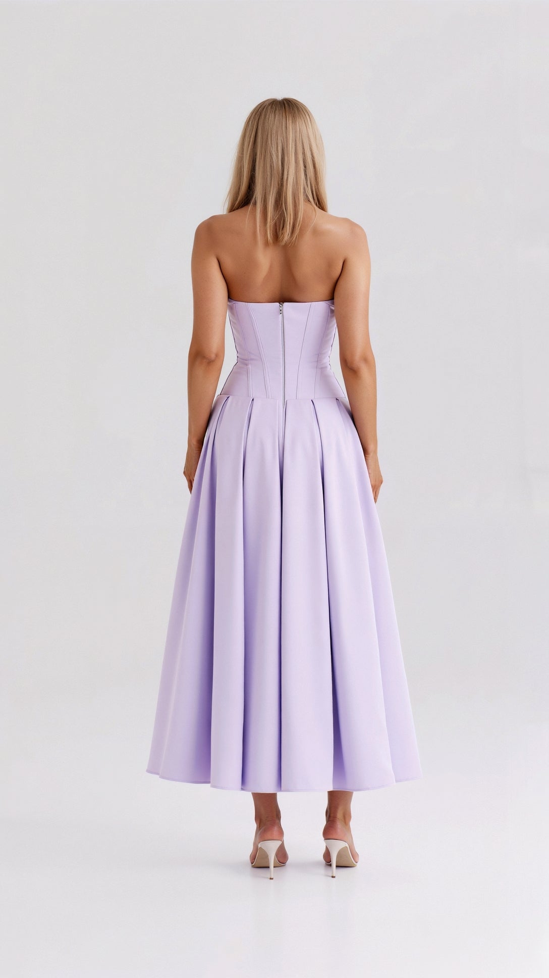 Strapless Midi Dress Celestia