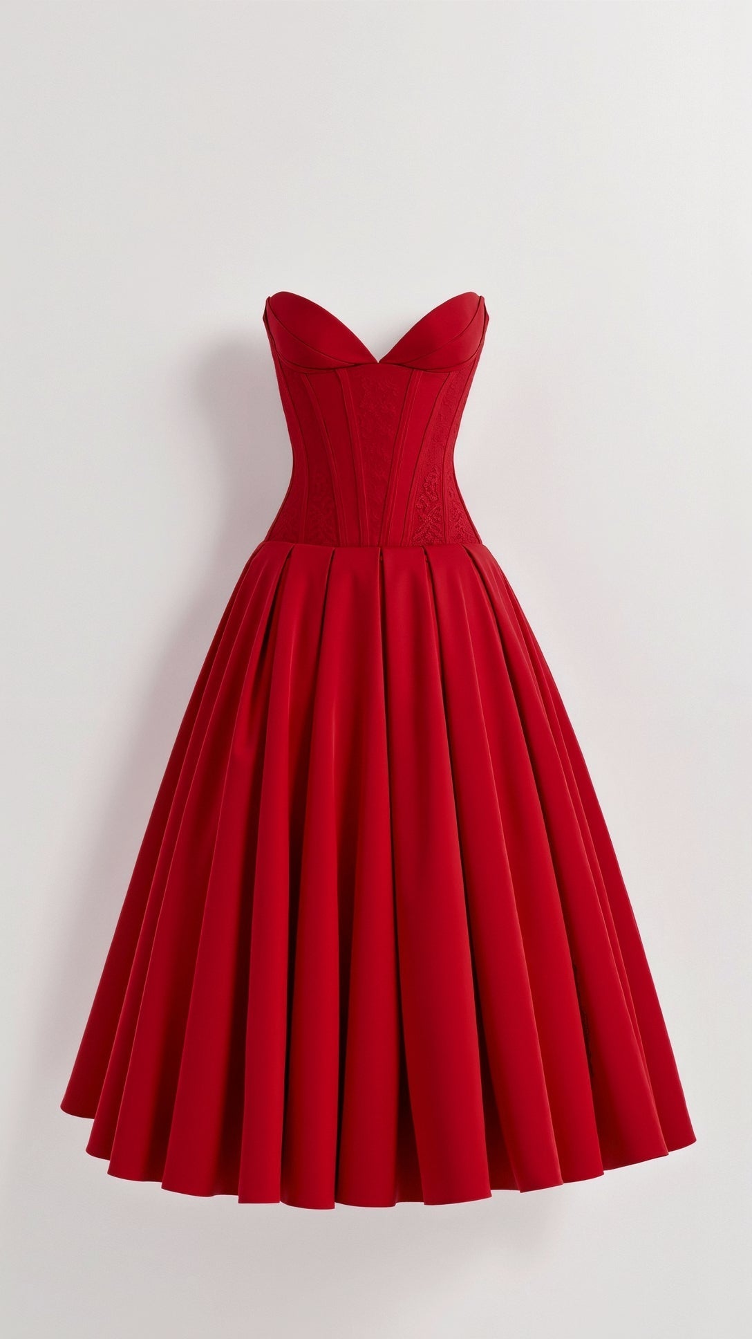 Strapless Midi Dress Celestia