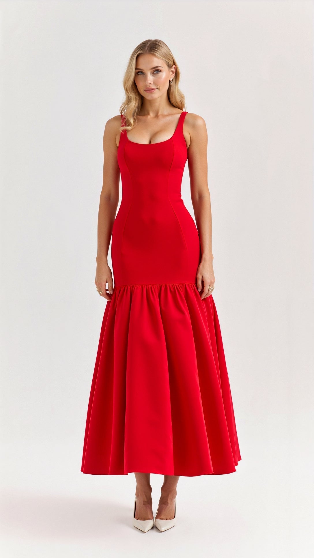 Evelisse Aurora A-Line Midi Dress