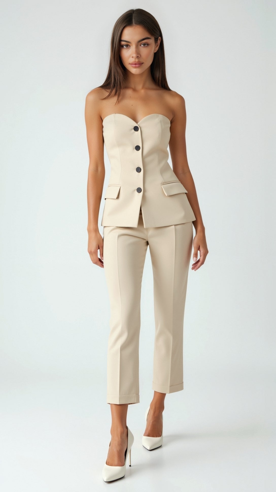 Strapless Blazer Top Fiona