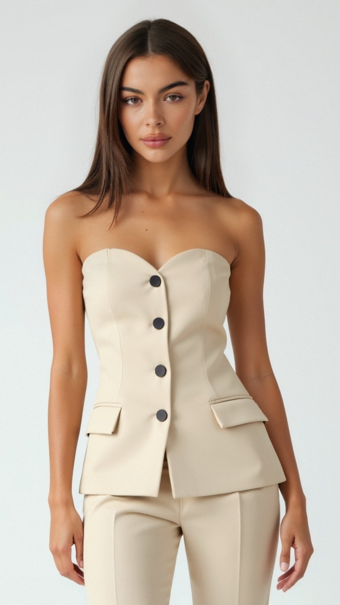 Strapless Blazer Top Fiona