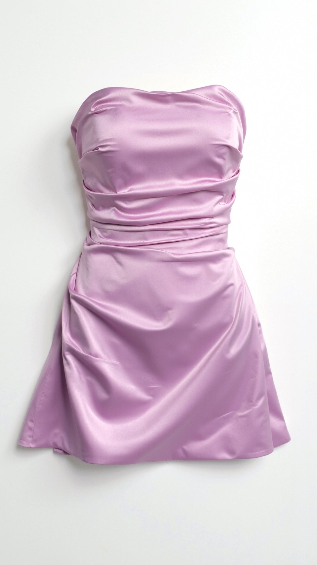 Rosewater Whisper Strapless Mini Dress