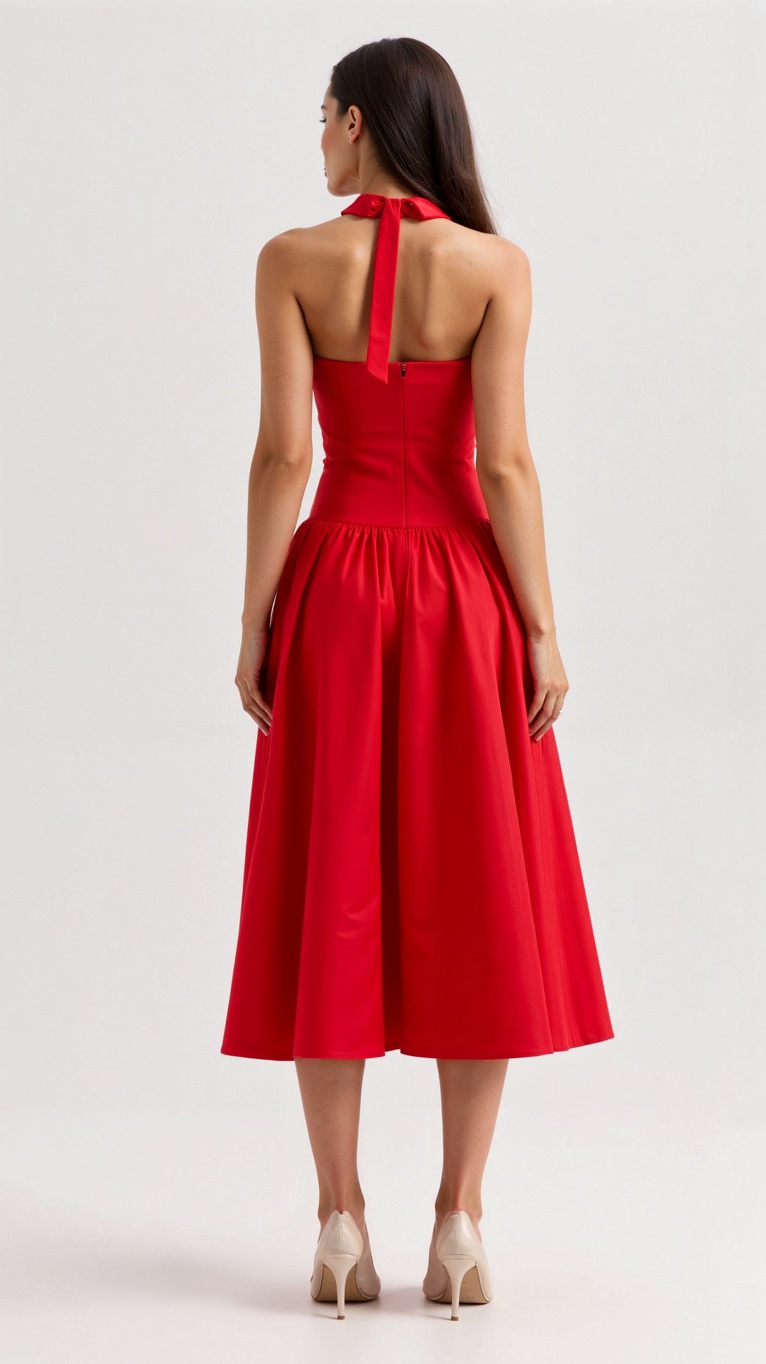 Katarina Halterneck Midi Dress