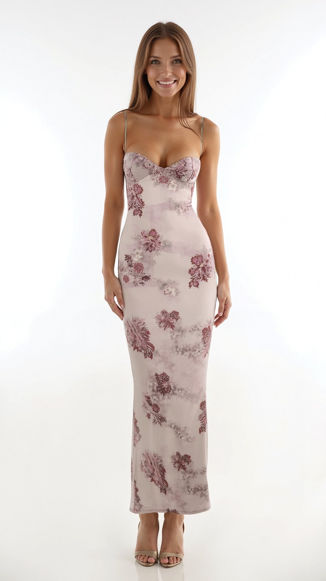 Mirabelle – Figure-Hugging Maxi Slip Dress