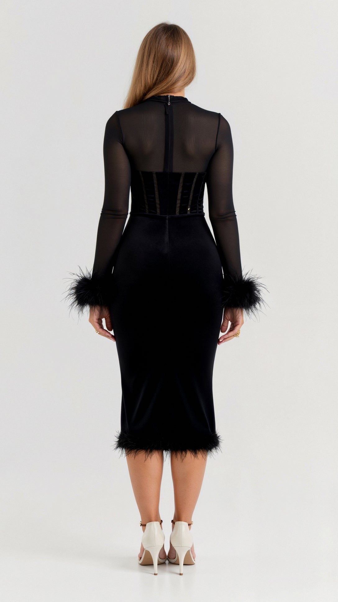 Lumière Corset Midi Dress