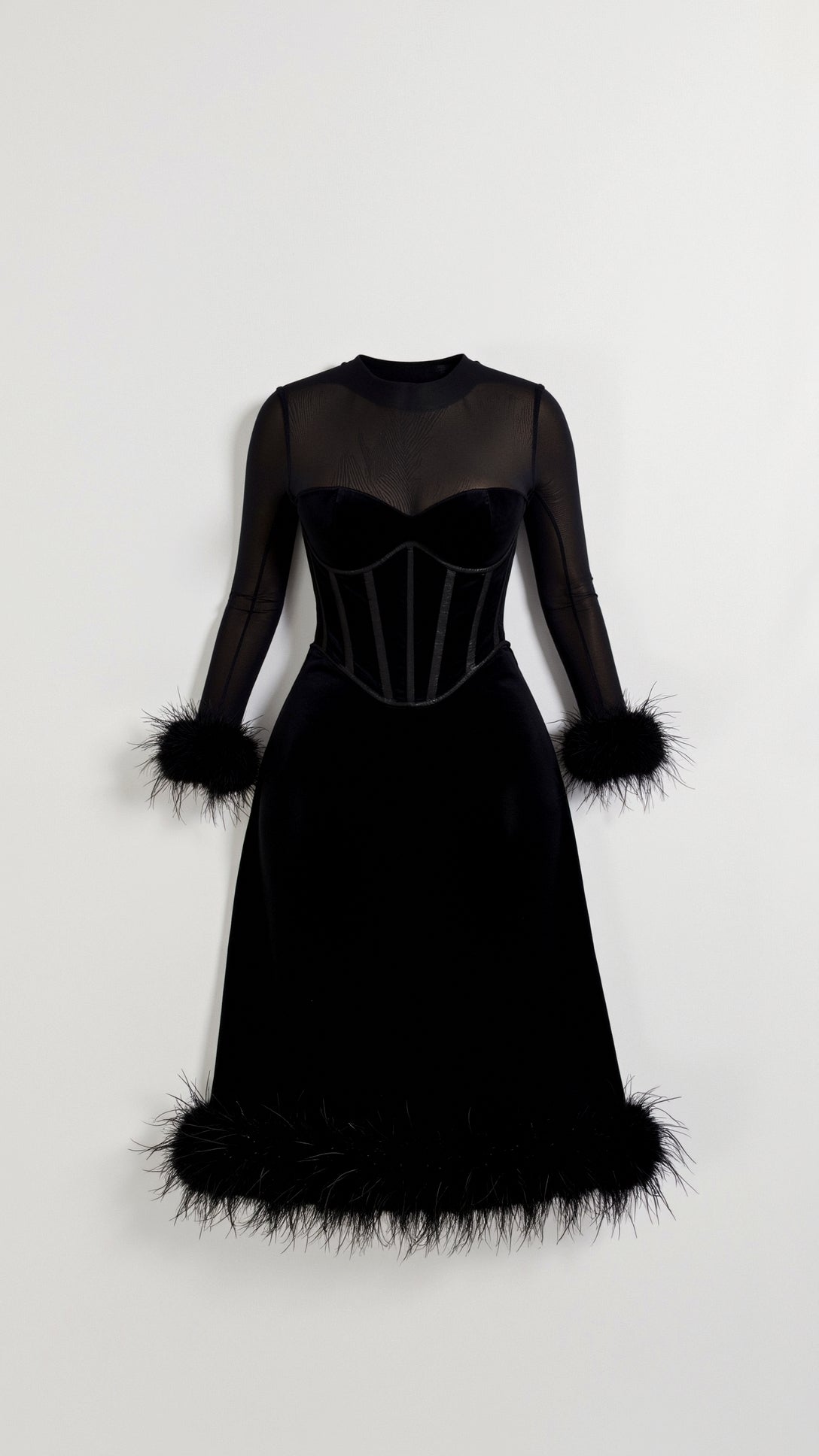 Lumière Corset Midi Dress