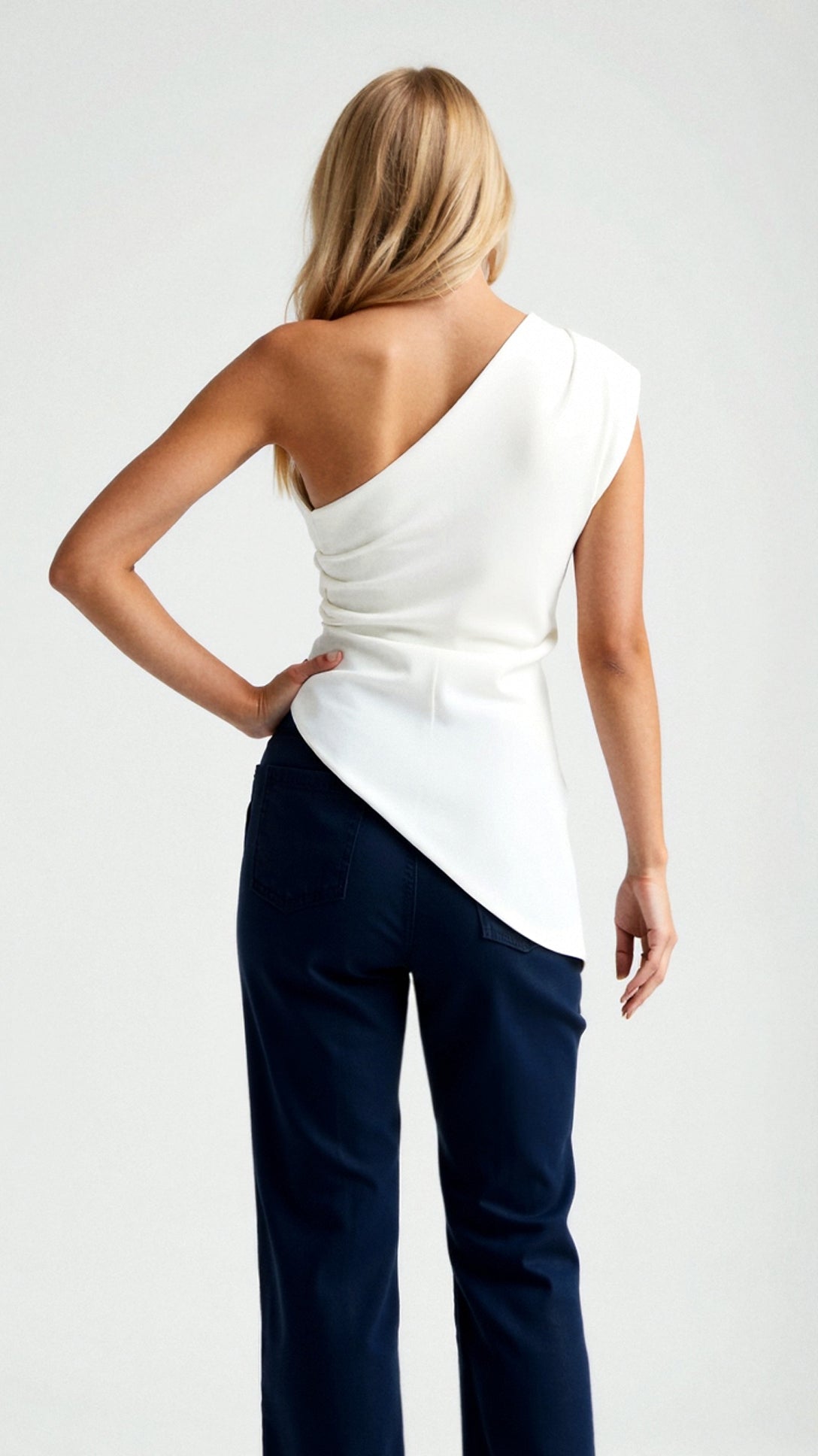 Sleeveless One-Shoulder Top Selene