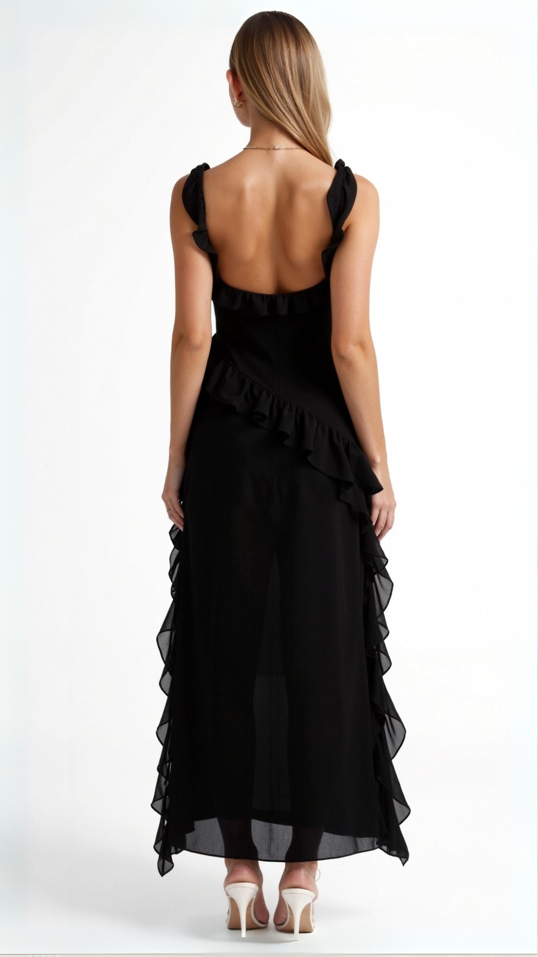 Susan Ruffled Maxi Dress