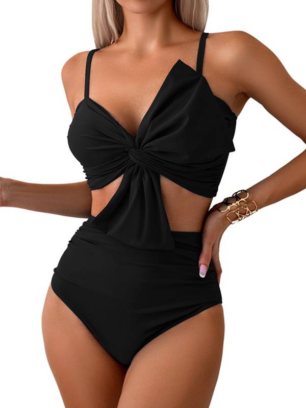 Elegant High-Waisted Two Piece Bikini Set