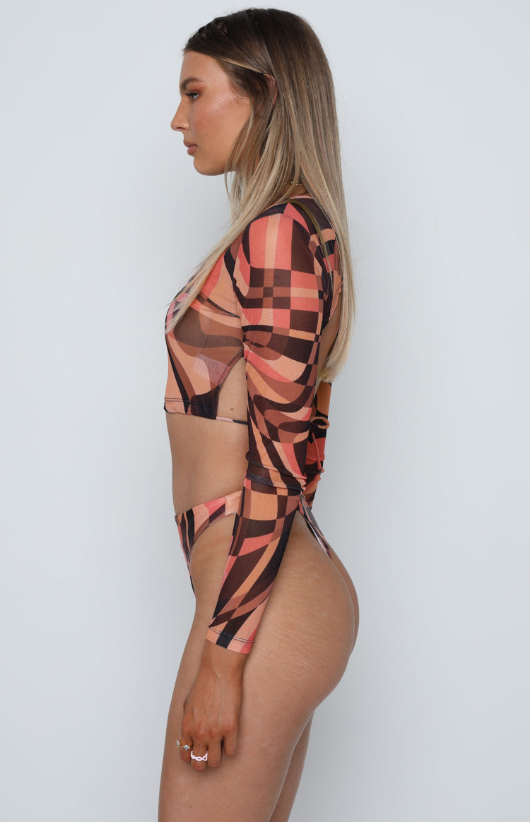 One Love Festival Bikini Bottoms Brown