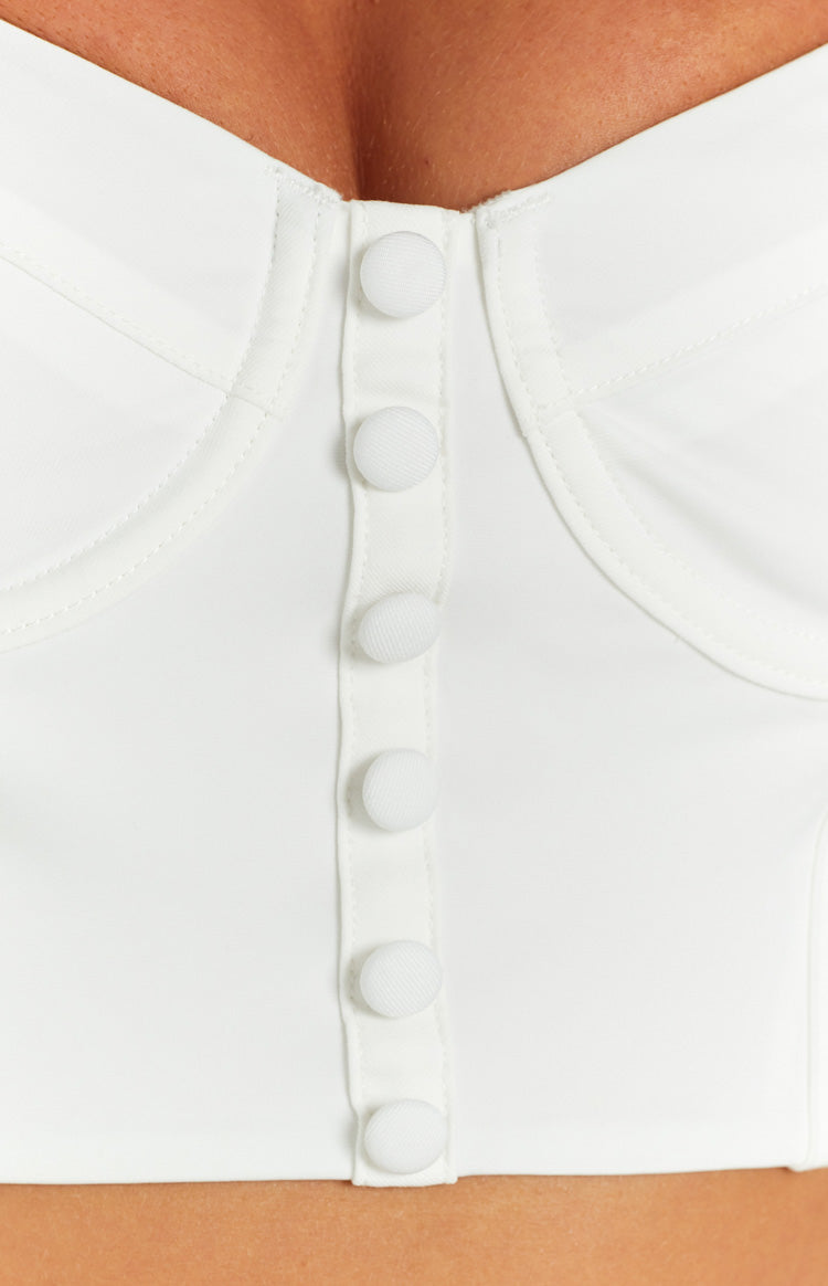 The Divine White Cropped Top