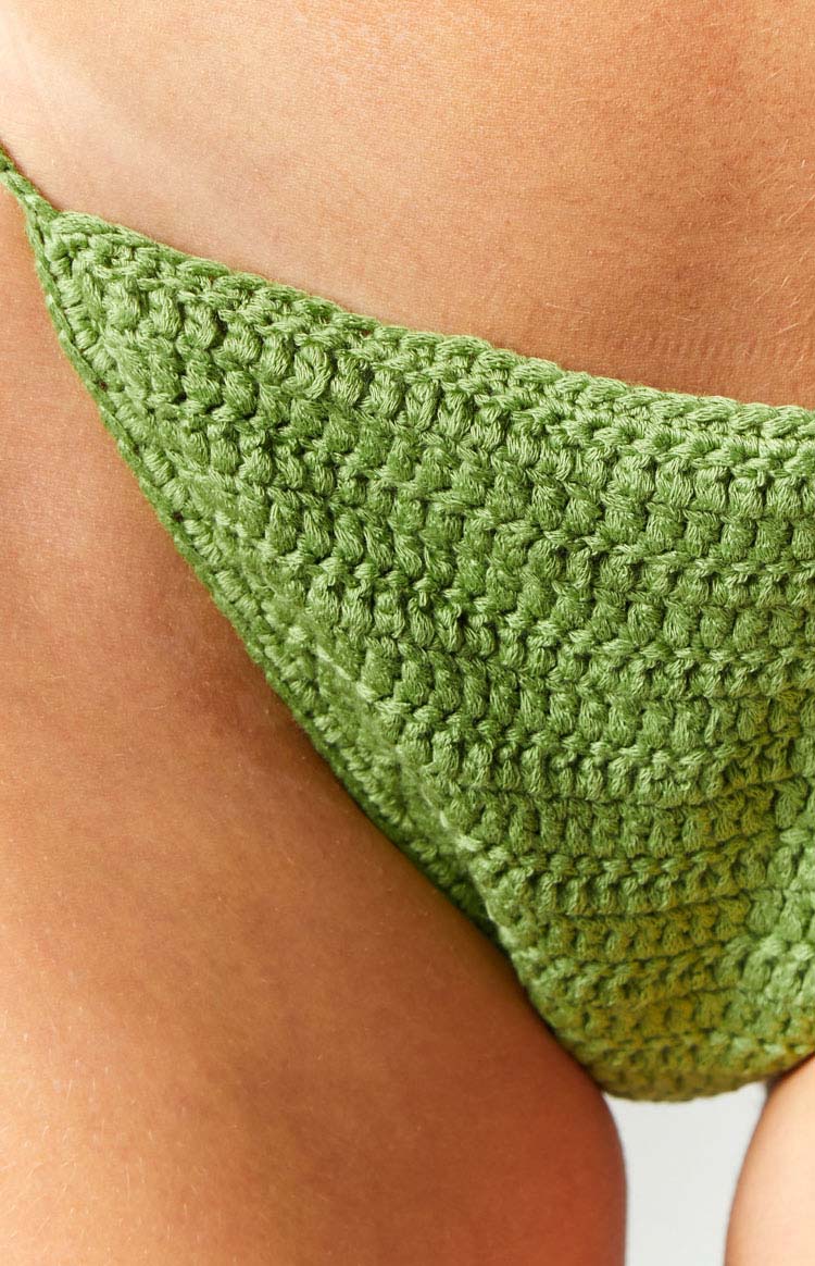Yamba Green Crochet Bikini Bottom