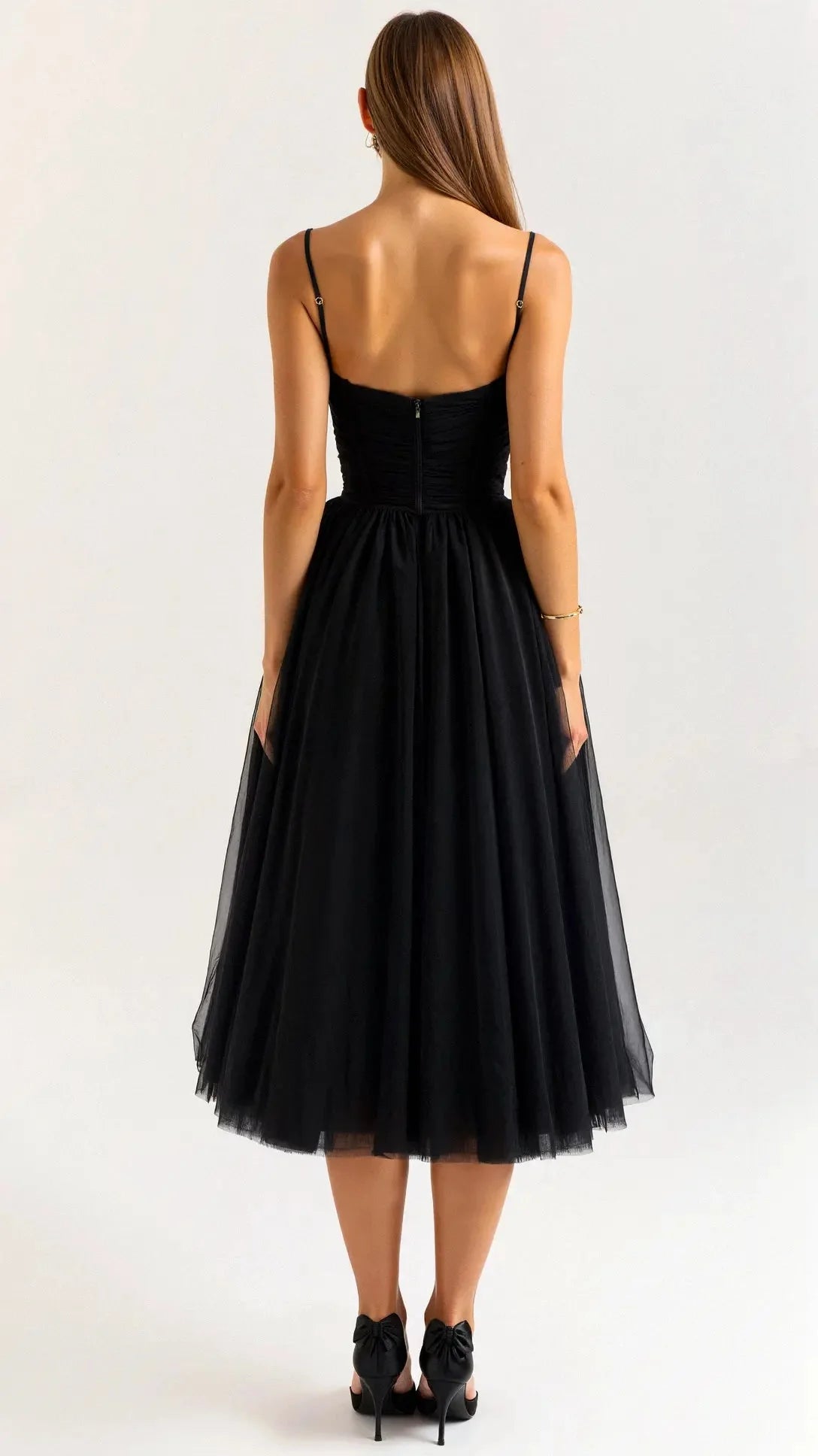 Calista Tulle Midi Dress