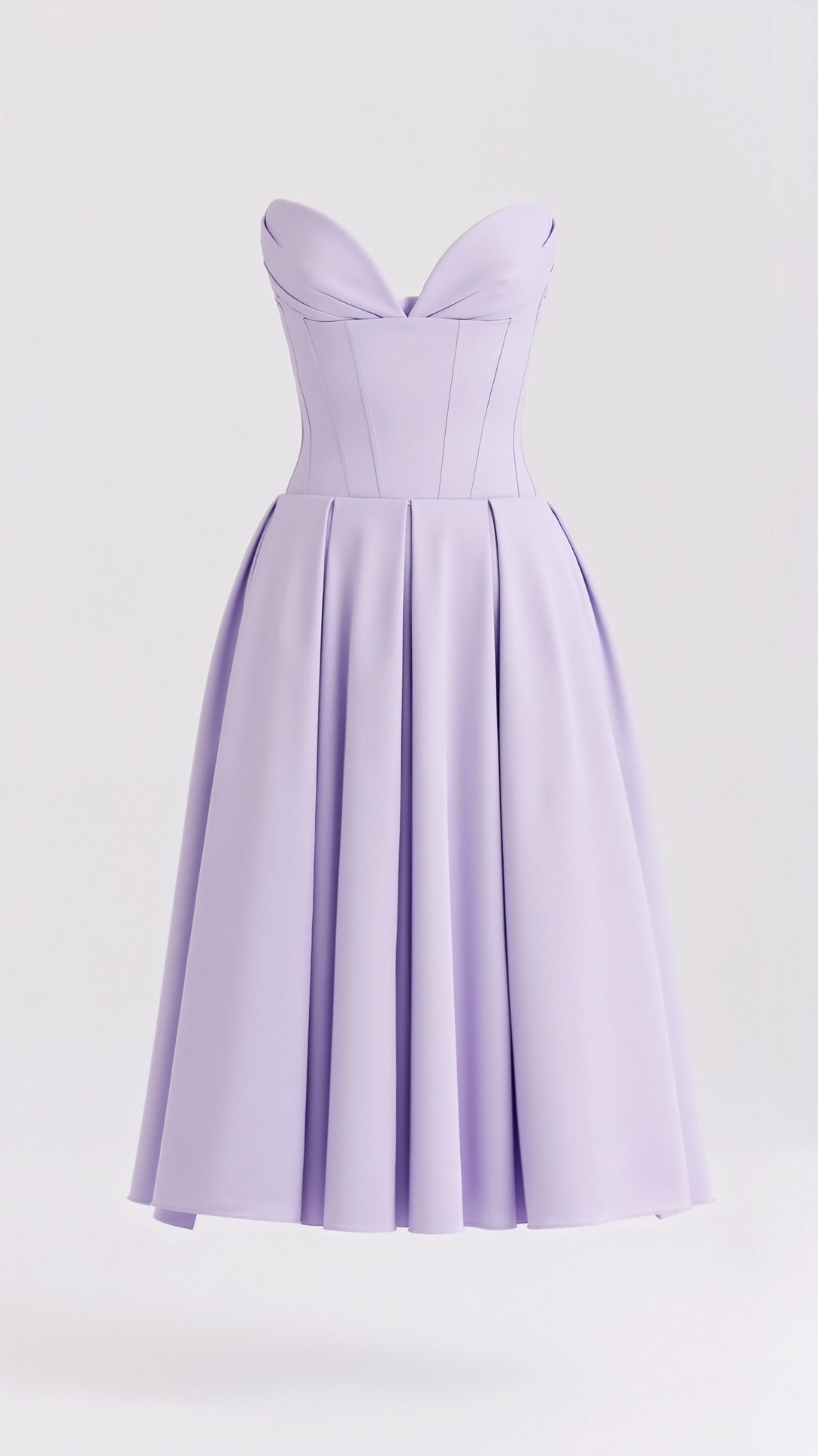 Strapless Midi Dress Celestia