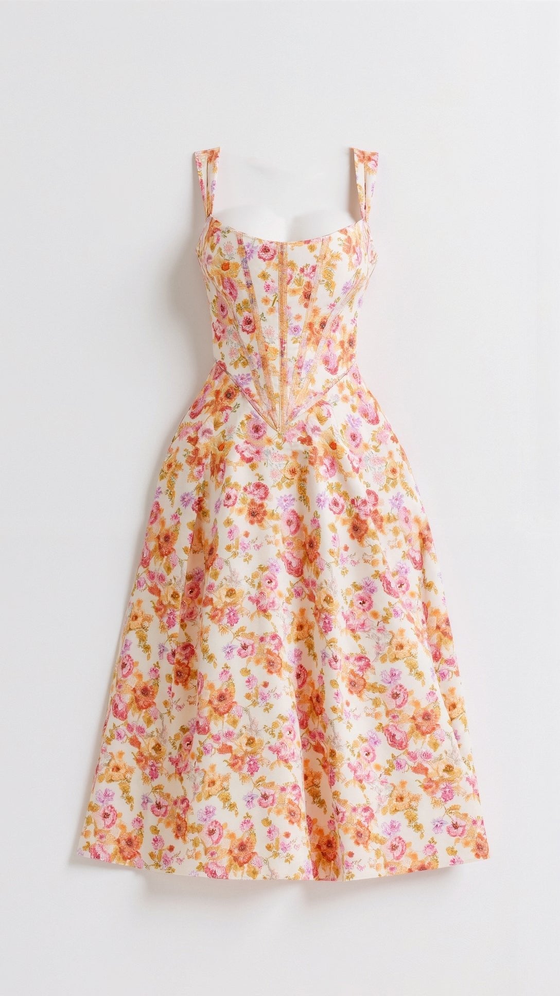 Dahlia Bloom Midi Dress