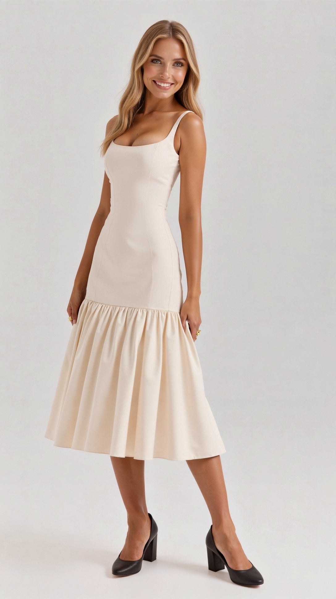 Evelisse Aurora A-Line Midi Dress