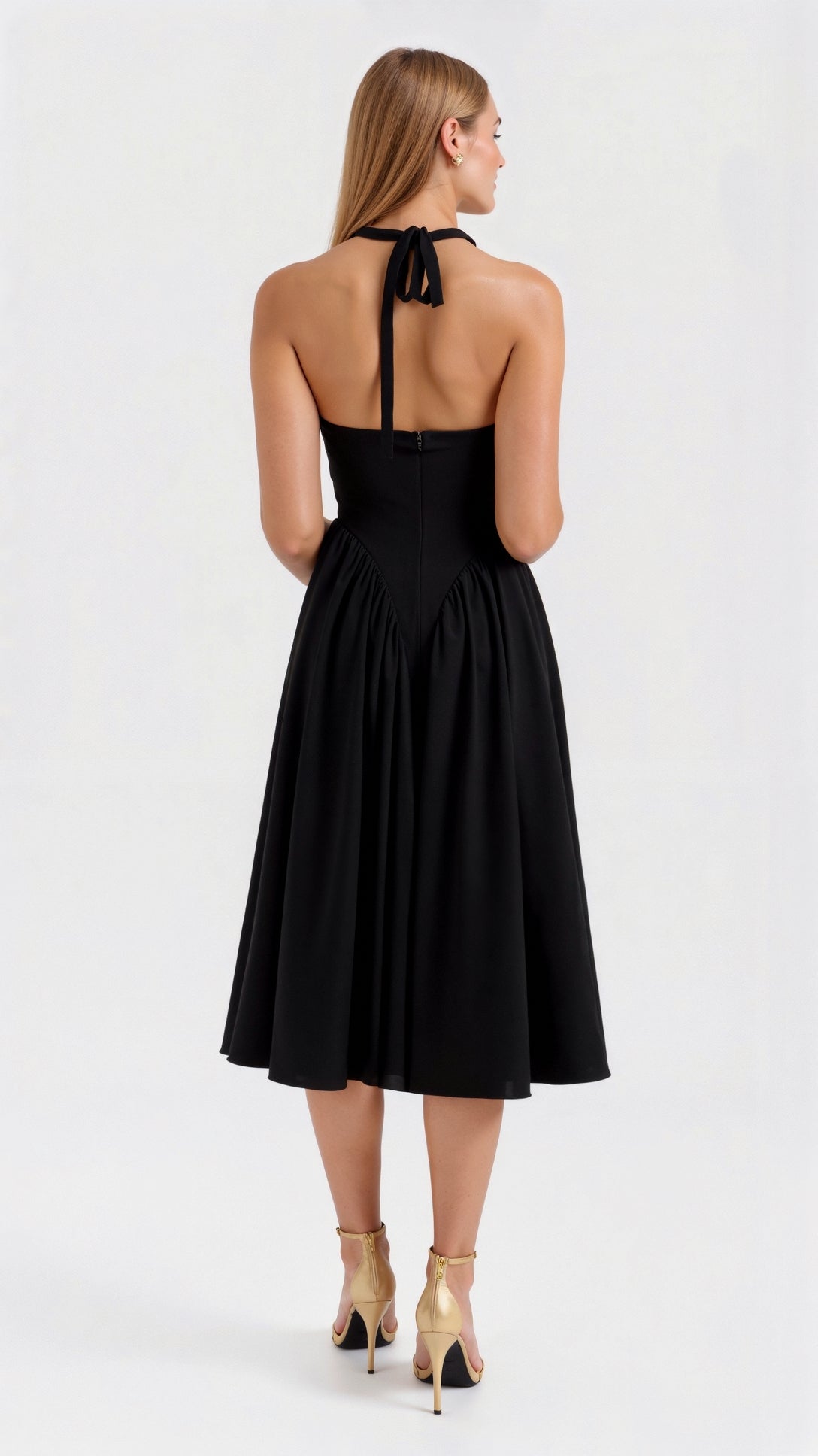 Ianthe Halter Neck Midi Dress
