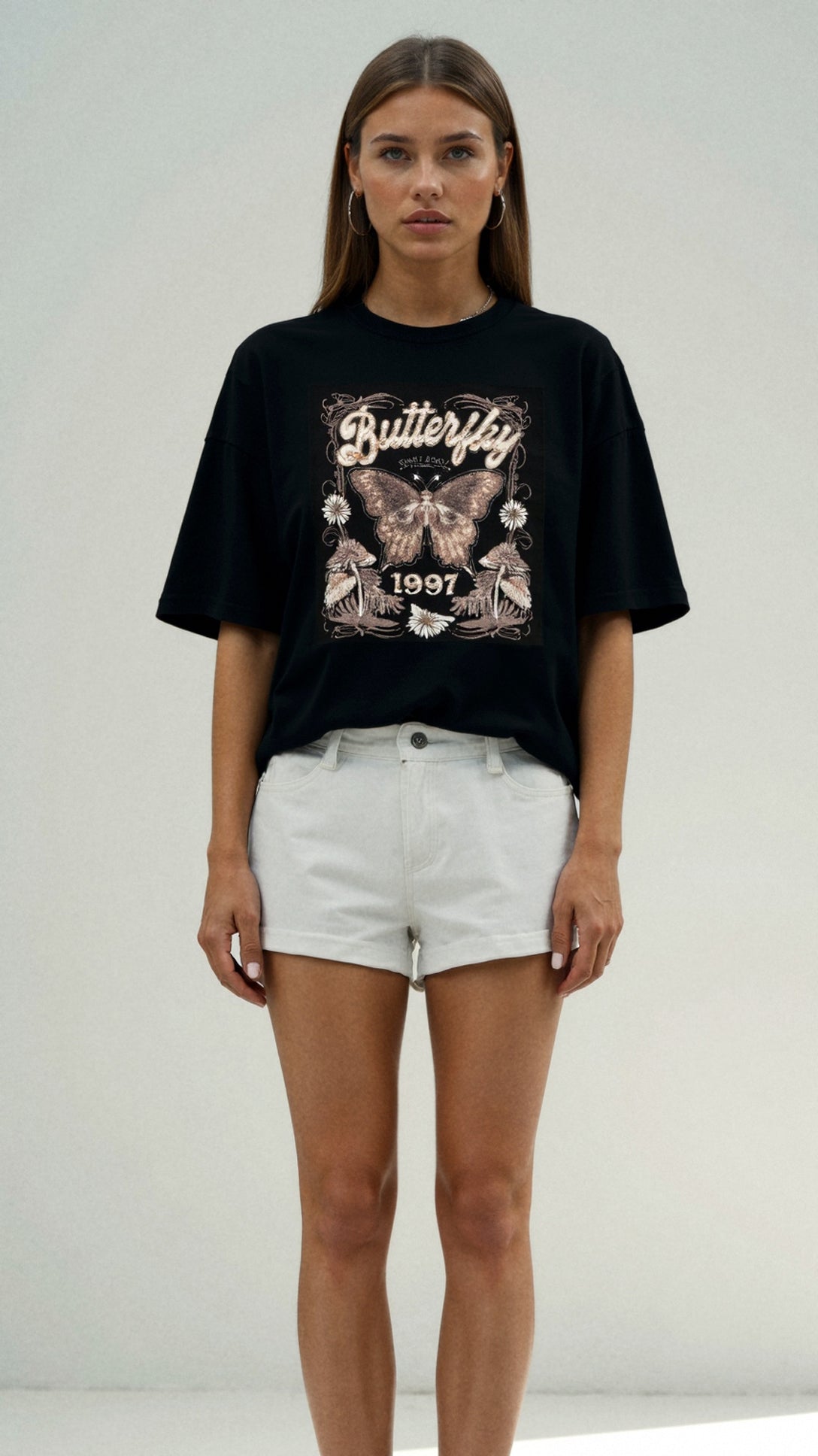 Justine Oversized T-Shirt with Graphic