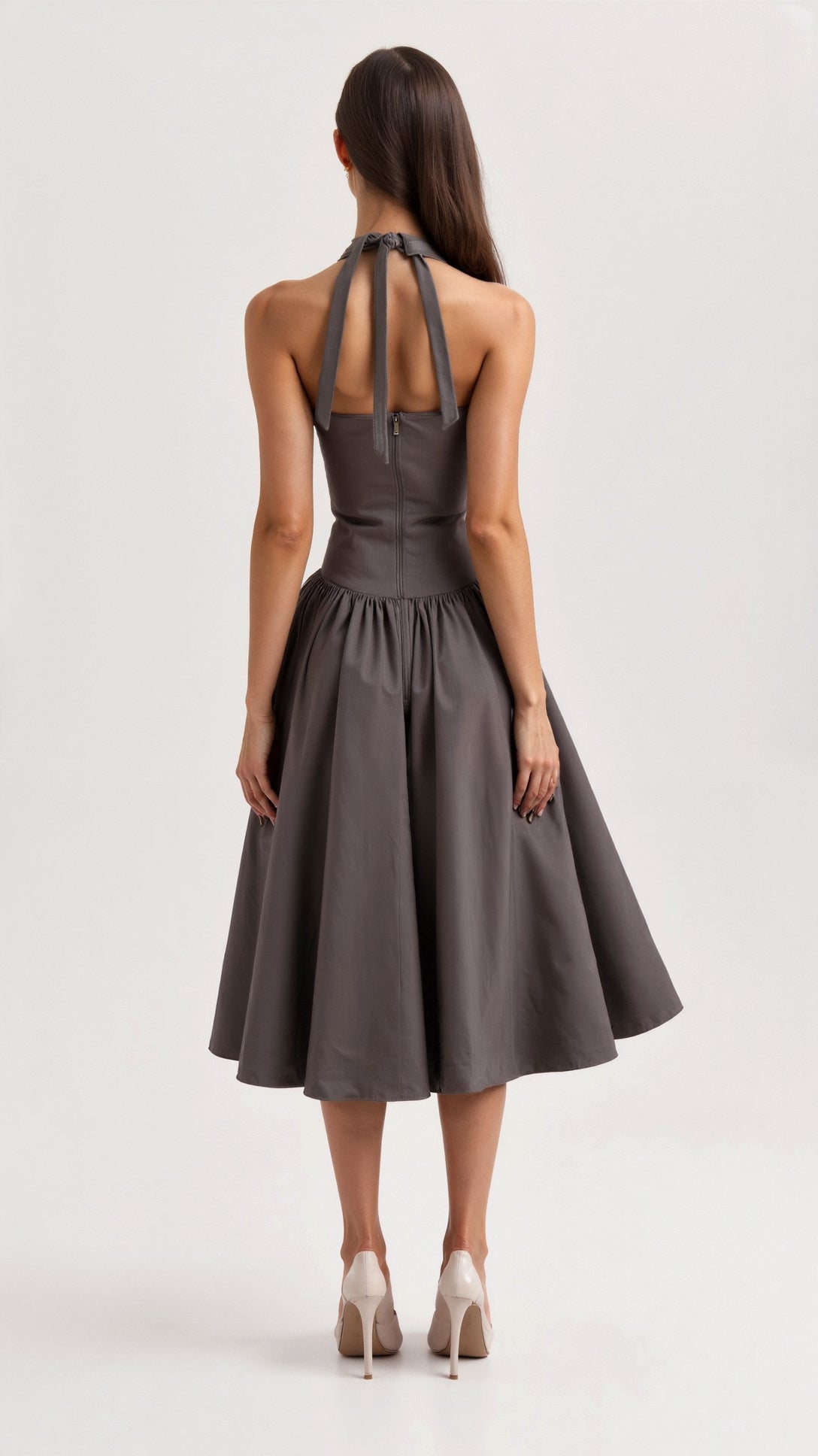 Katarina Halterneck Midi Dress