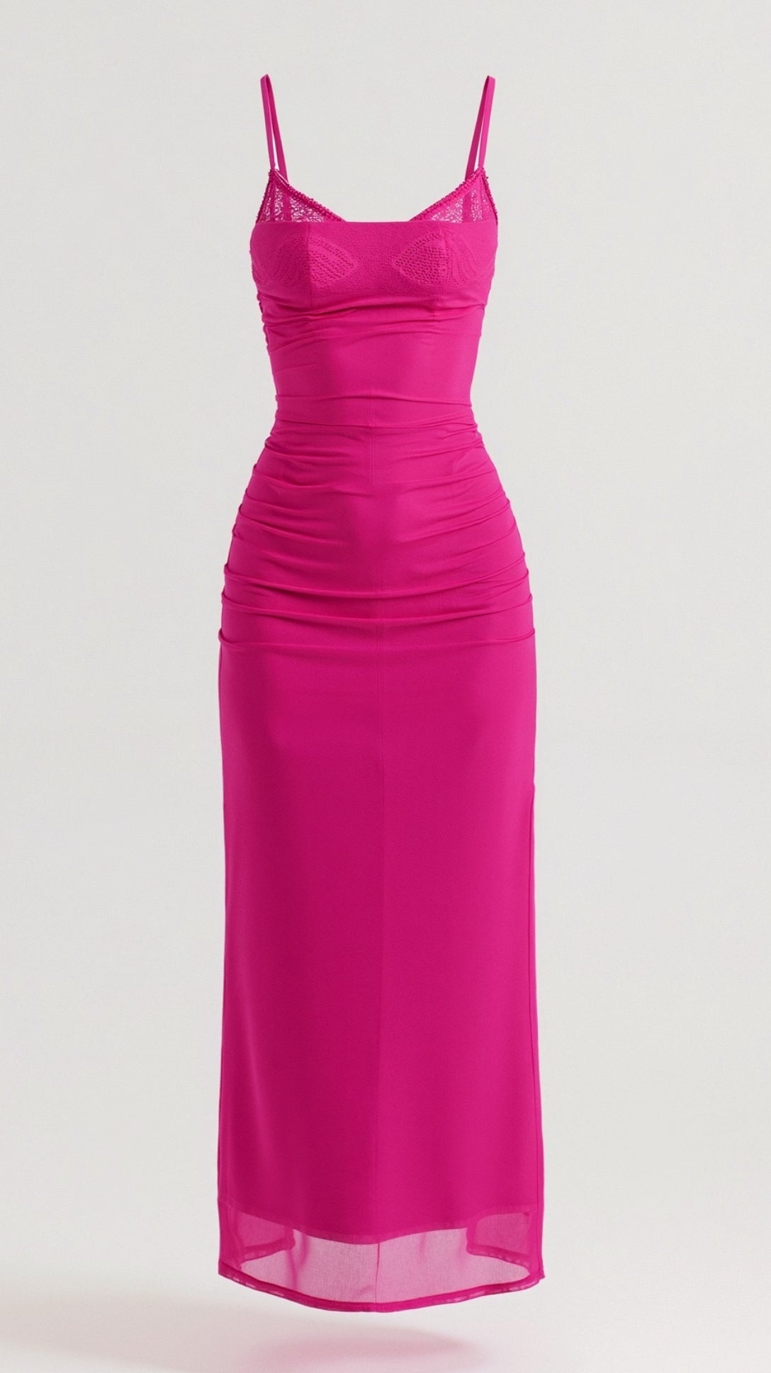 Lavinia Maxi Slip Dress with Figure Hugging Cut