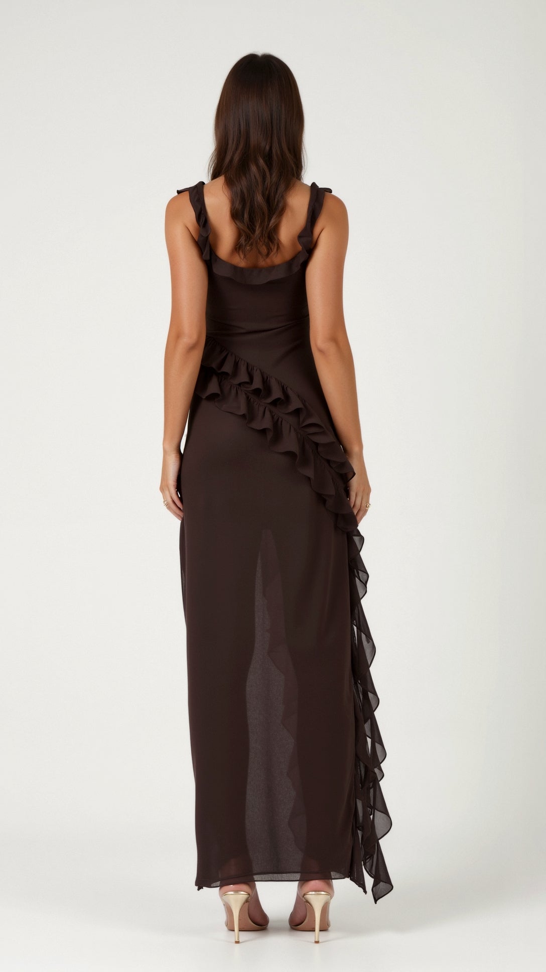 Susan Ruffled Maxi Dress