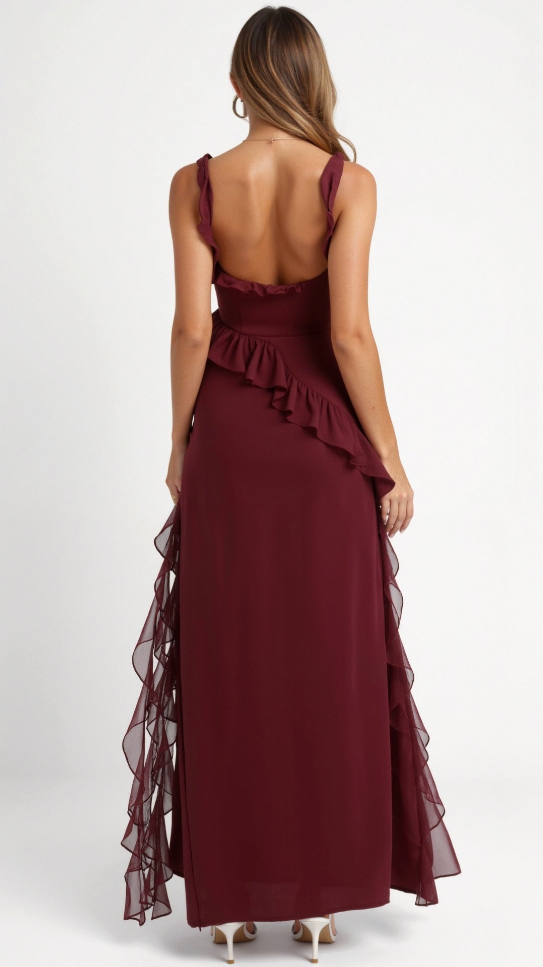 Susan Ruffled Maxi Dress