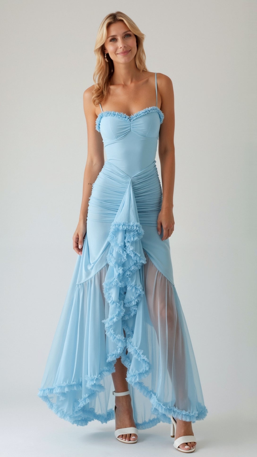 Wisteria Elegance Maxi Dress