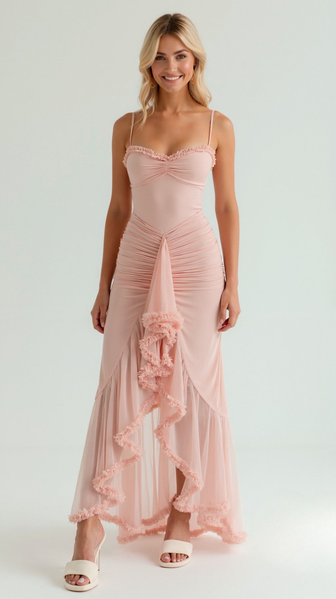 Wisteria Elegance Maxi Dress